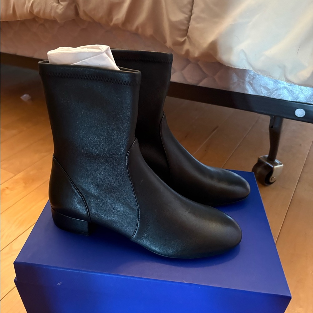 Stuart weitzman stretch bootie. Brand new with box